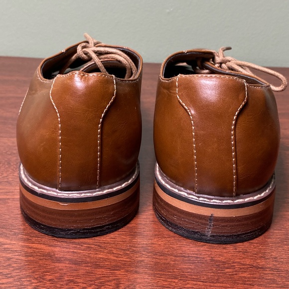 Dexter | Alec Cap Toe Comfort Oxford Cognac Vegan Leather - 8.5 - Picture 8 of 11